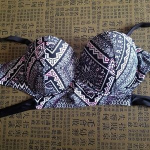 Aztec Print Plus Size Bathing Suit Top